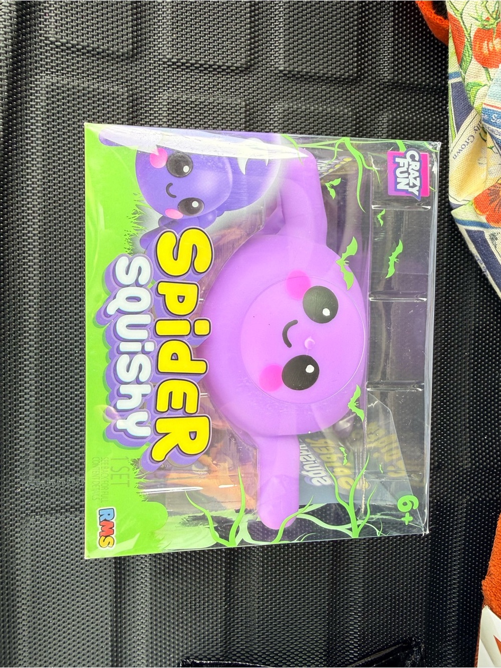 Purple Spider Squishy Toy - Soft Sensory Play